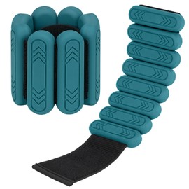 Smlper Wrist Ankle Weights,2 Pcs Adjustable Wrist Weights for Women Men Workouts,Fitness Weights for Running,Aerobics,Jogging,Walking,Yoga,Dance,Strength Training (Green, 0.5KG/1lb (0.5lb each))