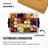 Farberware Build Snacklebox Serving Tray with Locking Bamboo Cutting Board