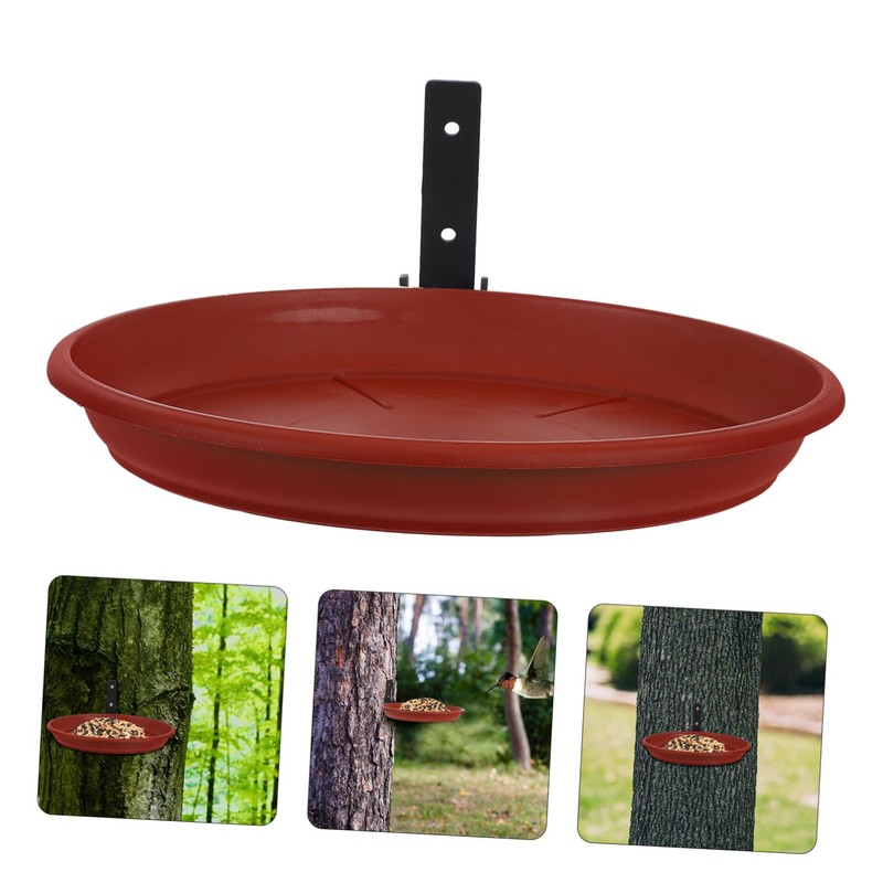CORHAD Birdbath Bird Feeder Combo Heavy Duty Outdoor Hanging Bird