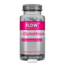 L-Glutathione  Vitamina C - 90 Cpsulas 500 mg - Suplemento Alimenticio Sin Azcar y Sin Gluten - Flow Supplements                                      