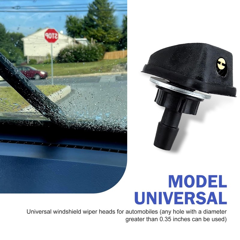 Titgoes 2 PCS Car Front Windshield Washer, Automotive Wiper Nozzles,