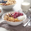 LIFVER 48 oz White Ceramic Bowls, Set of 4, Large