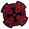 Celtic Cross Circle Patch Biker Applique Embroidered Iron On Sew