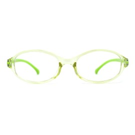SA106 Kids Narrow Oval Plastic 100% Blue Light Filtering Computer Glasses Green
