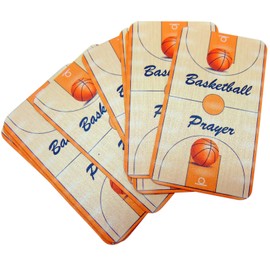Westmon Works Basketball Prayer Holy Card Set for Catholic School Players Bulk Team Sized Pack Wallet Size Cards, Set of 10