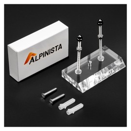 Alpinista Skateboard Wall Mount Horizontal Deck Display Luxury Skate Rack, Transparent, 1 Pack