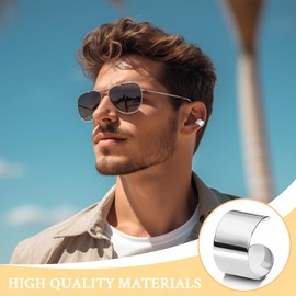 JEYORZY 2 Paare Ohr Clip-on Creolen Cuff für Herren Damen, Edelstahl Ohr Manschette Ohrringe, Fake Piercing(Schwarz, Silber)