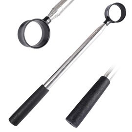 Goashpeaot Premium Press-Lock Golf Ball Retriever – 9Ft / 12Ft / 14.5Ft / 16.3Ft with Reinforced Stainless Steel Shaft & Non-Slip Rubber Grip, Golf Ball Retriever Telescopic for Water (Black, 9Ft)