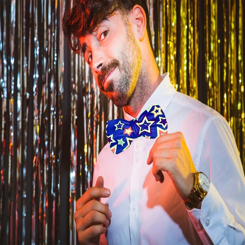 Lecute 20 Moños Neon Fiesta Batucada Corbata Pvc Hora Loca