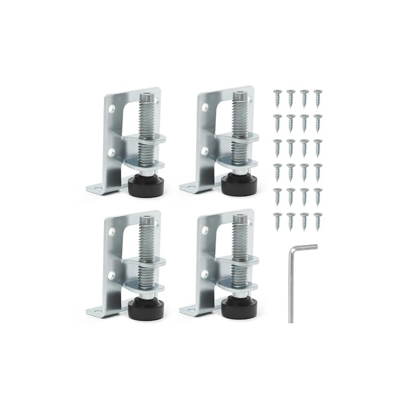 4 Pcs Adjustable Feet for Outdoor Furniture, Workbench Leveling Feet
