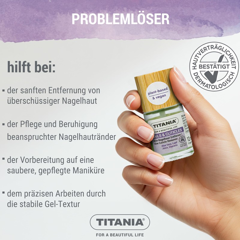 TITANIA® Aloe Cuticle Remover Gel 12 ml with Aloe Vera