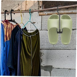AUTSUPPL Versatile Shoe Hanger Rack with 20pcs Supports - Ideal for Drying Slippers - Boots & Sneakers Includes Plastic Retail Display Hooks for Sports Shoes Shoe Display & Storage