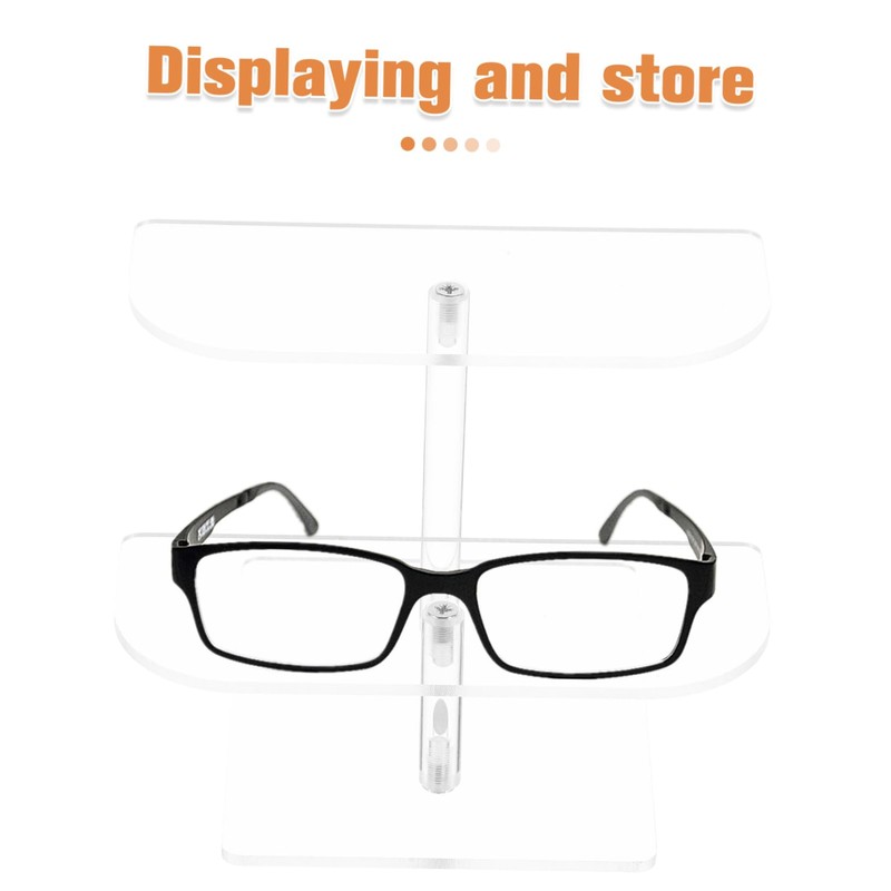 CHILDWEET Acrylic Multi Display Stand Figures and Sunglasses Storage Shelf