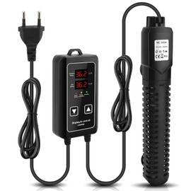 Aquarium Heater, Fish Tank Heater with Digital Controller, Adjustable Submersible Water Heater for Aquariums and Fish Tanks, Automatic Constant Temperature (500W)