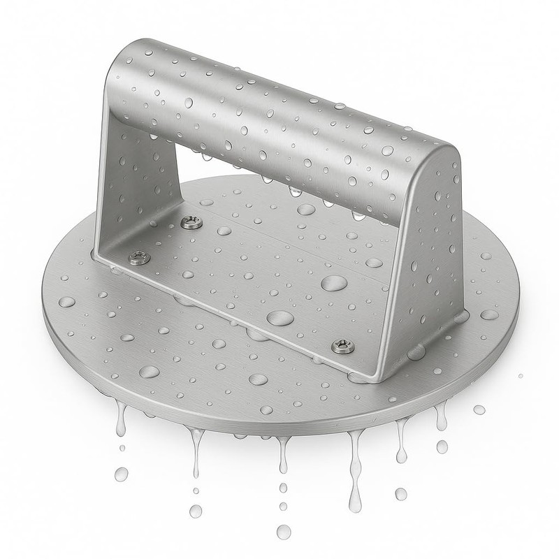 GC GLOBALCOMMERCE Pressa per Hamburger in Acciaio Inox | Stampatore