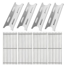 BQMAX Replacement Parts Kit for Master Forge BG179A, Stainless Steel Cooking Grid Grates and Heat Plates Grill Parts for Master Forge BG179A, BG179AO Grill Parts