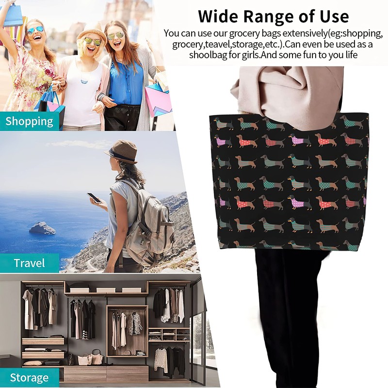 aportt Reusable Grocery Bag Large Shopping Tote Bag with Strong