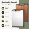 Titanium Cutting Board Double Sided, 15” Wood Cutting Board for