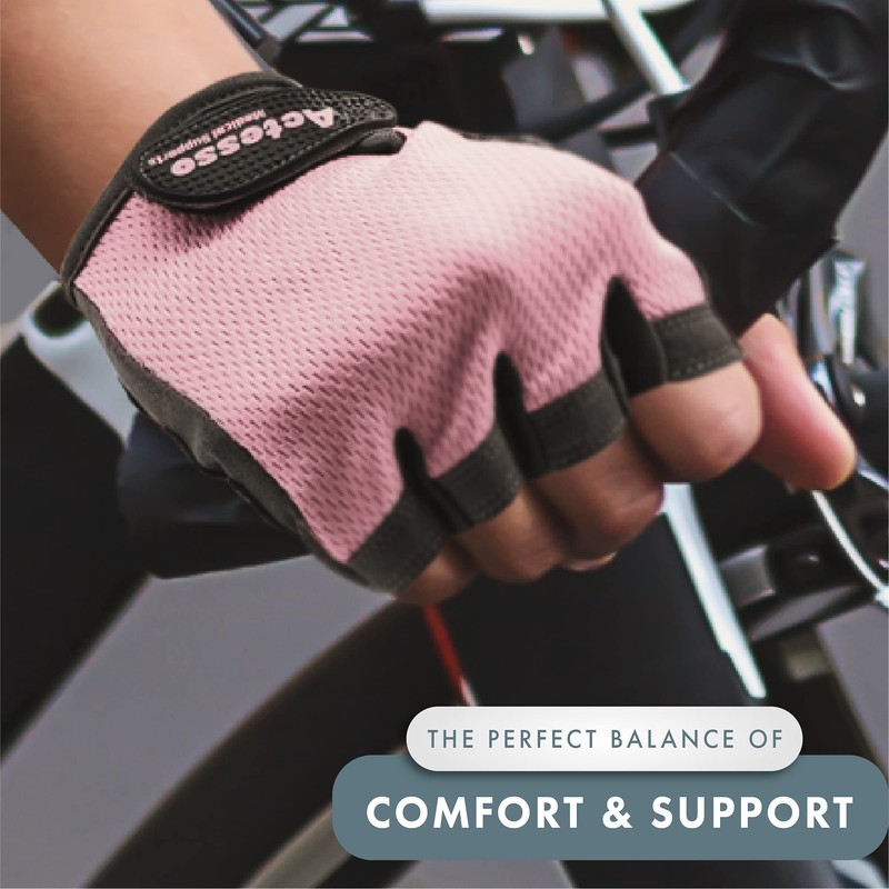Actesso Workout Gloves for Exercise – Padded Training Gloves for