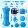 Burbell 8 Pack Blue Massage Ball Set for Myofascial Point