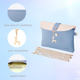 AISPARKY Small Cross Body Bag for Girls PU Leather Shoulder Handbag Cross Body Purse Cute Gifts for Teens Girls