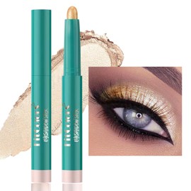 Eyeshadow Stick Eye Shadow Brightener Stick Eyeliner Pencil Cream Shimmer Glitter Smooth Eyeshadow Pencil Primer Highlighter Natural Waterproof Long Lasting (02)