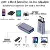 QIANRENON 10Gbps USB A Female to USB 3.0 Micro B