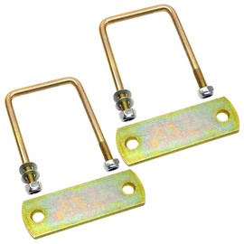 M10 80mm x 115mm U-Bolt N-Bolt 1 Pair with Plates and Nuts HIGH TENSILE UBR14/15