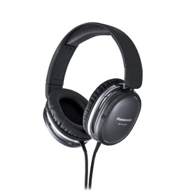 Panasonic RP-HX350-K Sealed Surround Foldable DTS Headphone: X Compatible, Black