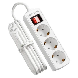 European to US Plug Adapter, EU to US Adapter, 3 AC Outlets for European Electronic Devices, Travel from France, Italy, Spain, Germany,13A/1625W