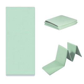 Yoga Mat, Foldable, TPE Material, Double-Sided, Anti-Slip, Thick, Soundproofing, Wide, Exercise Mat, Stretching Mat, Muscle Training Mat, Lightweight, Portable, Easy Storage, Includes Storage Bag,