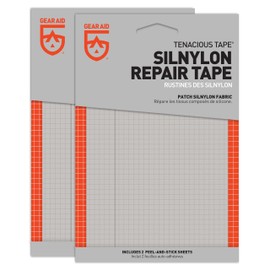 GEAR AID - Parches de Silicona para reparación de Tienda de campaña y Lonas, 3 x 5 Pulgadas                                                           