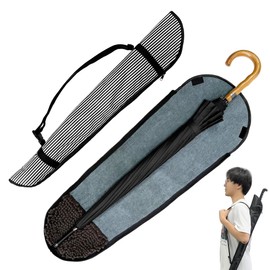GOKEI Umbrella Case, Long Umbrella, Water Absorbent, Umbrella Cover, Umbrella Bag, Long Shoulder Bag, Umbrella, Shoulder Absorbent Umbrella Case, Car Umbrella Holder, Umbrella Holder, stripes