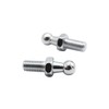 2 pcs10mm BALL STUD BOLT M8 thread Silver for gas