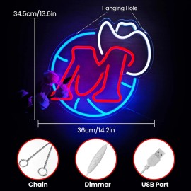 Outdoor Options Co Dallas Mavericks LED Light Sign Eco friendly in stock