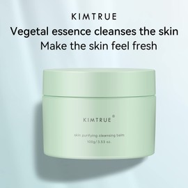 Kimtrue Makeup Cleansing Balm,Skin Purifying Makeup Remover Balm for oily skin gently cleanses the facial skin,cleansing outside and bright inside 100g/3.53oz