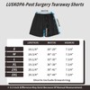 LUSKOPA Unisex Tear Away Shorts Breakaway Athletic Shorts for Men