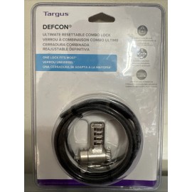 Targus - ASP96RGL - DEFCON Universal Resettable Combination Cable Lock