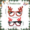 6 Pcs Christmas Glasses Novelty, Xmas Glassesc Adults, Christmas Novelty