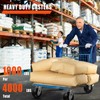 CWfutureparts Caster Wheels 6" x 2" Heavy Duty Industrial Casters,Rubber