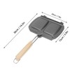 Double Sided Frying Pan Fast Heat Conduction Evenly Heated Detachable