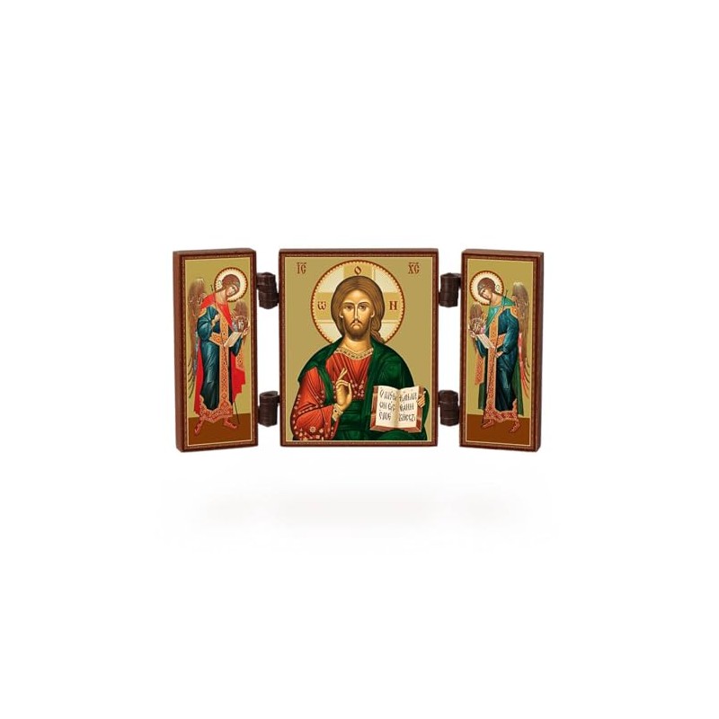 NKlaus - Jesus Christ - Christian Icon Triptych - Spasitel