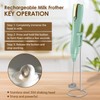 Abizarch Powerful Handheld Milk Frother, Whisk Drink Mixer, Rechargeable Electric