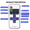 EuAcesry RF DC Remote Control LED Wired 5-24V 5A Mini