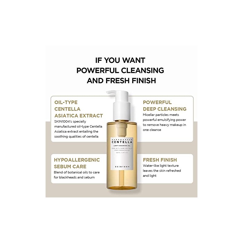 SKIN1004 Madagascar Centella Light Cleansing Oil (200 ml)