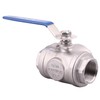 DERNORD 3-Way Ball Valve, T Mounting Pad, Stainless Steel 304