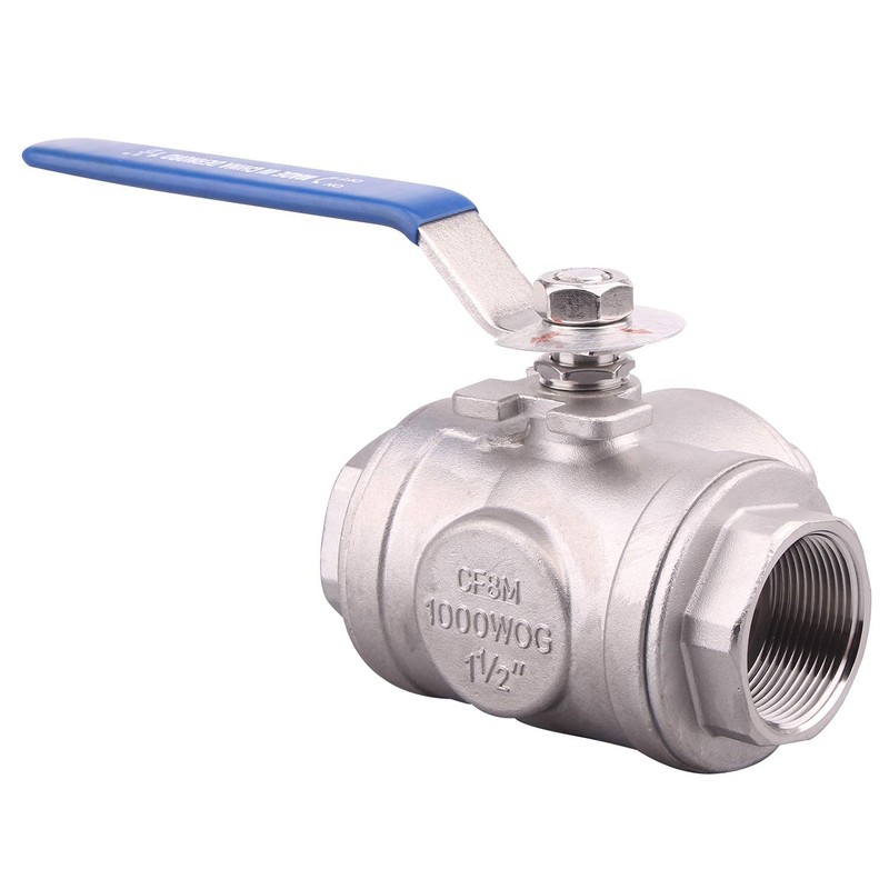 DERNORD 3-Way Ball Valve, T Mounting Pad, Stainless Steel 304