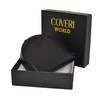 COVERI Tacco Men's Genuine Leather Coin Purse, black, coin purse