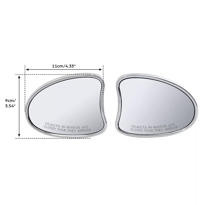 TCMT Chrome Inner Fairing Rearview Mirrors Fit For Harley Electra