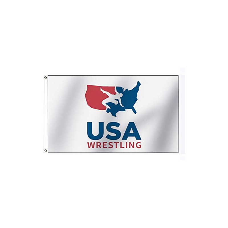 USA Wrestling Flag Logo Sports flag 3x5 FT, double sided